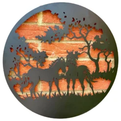 Horse Pair Silhouette Metal Wall Art 50cm 11 Horse Pair Silhouette Metal Wall Art 50cm -Home Decoration IMG E7430 editedAGcopy