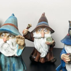 Set Of 5 Mini Wizard Figurines -Home Decoration IMG E7442