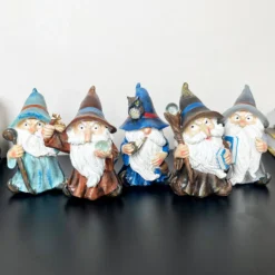 Set Of 5 Mini Wizard Figurines