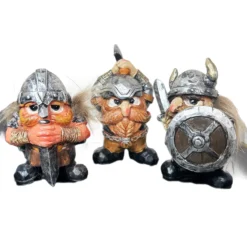 Set Of 3 Mini Viking Figurines -Home Decoration IMG E7459copy