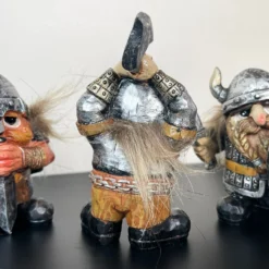 Set Of 3 Mini Viking Figurines -Home Decoration IMG E7465