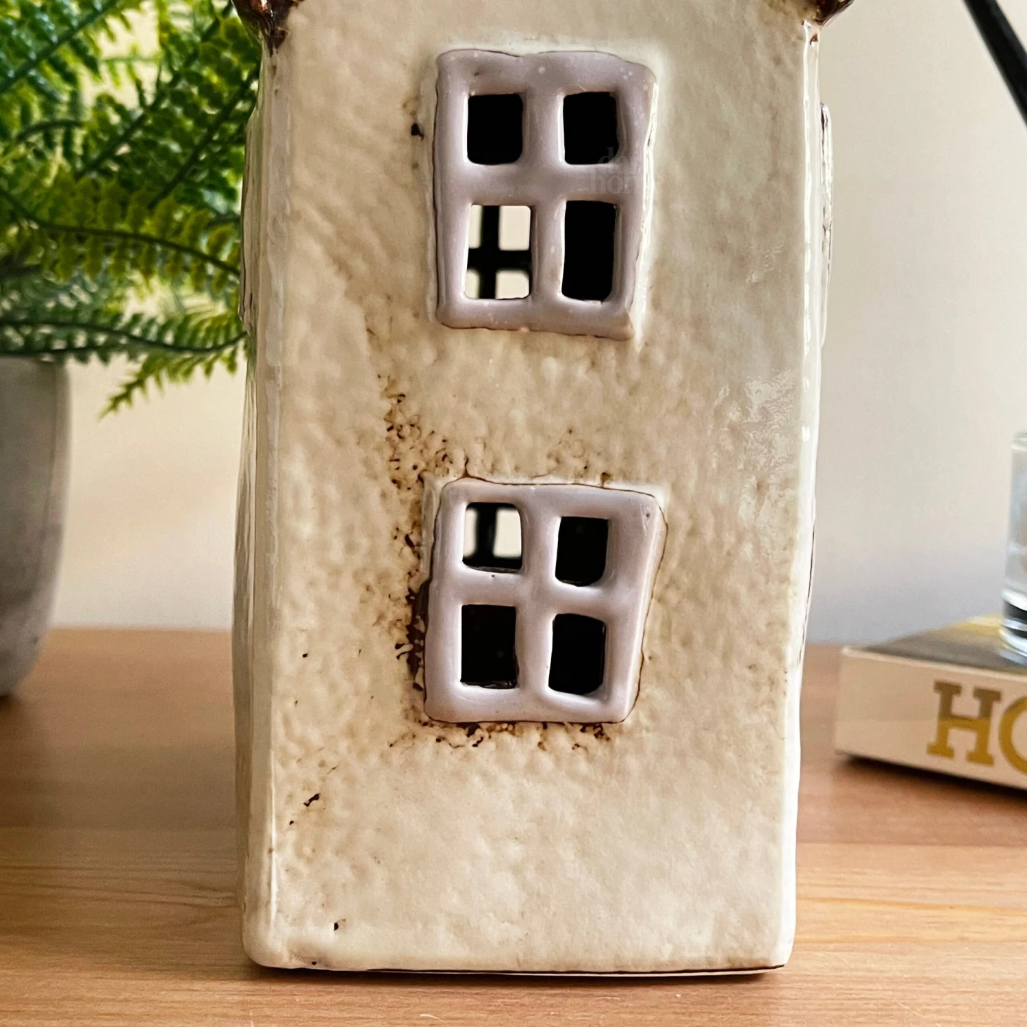 Cream Cottage House Candle Holder 9 Cream Cottage House Candle Holder - Image 9