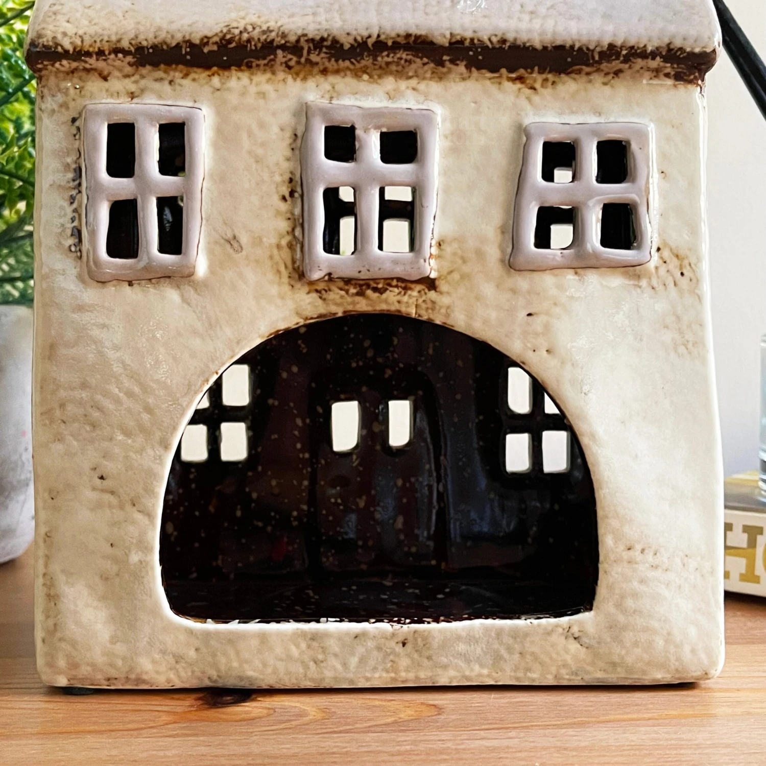 Cream Cottage House Candle Holder 11 Cream Cottage House Candle Holder - Image 11