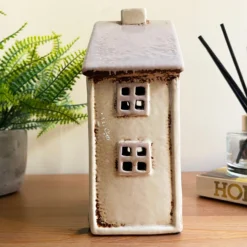 Cream Village House Candle Holder -Home Decoration IMG E7771 scaled