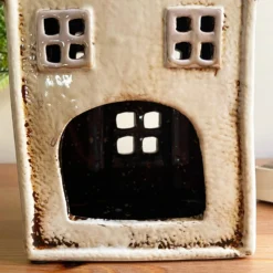 Cream Village House Candle Holder -Home Decoration IMG E7773 scaled
