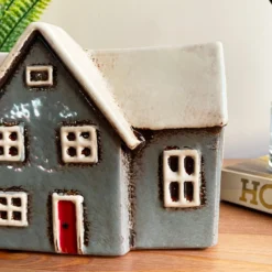 Ceramic Grey Cottage House Plant Pot -Home Decoration IMG E7783 scaled