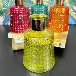 Jewel Glass Coloured Vases Set Of 4 -Home Decoration IMG E7804 editedK