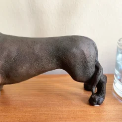 Chocolate Brown Sausage Dog Ornament -Home Decoration IMG E7807 scaled
