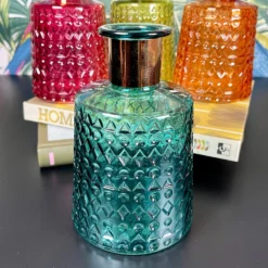 Jewel Glass Coloured Vases Set Of 4 -Home Decoration IMG E7808 editedO