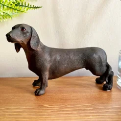 Chocolate Brown Sausage Dog Ornament -Home Decoration IMG E7810 scaled