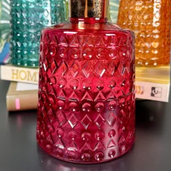 Jewel Glass Coloured Vases Set Of 4 -Home Decoration IMG E7815 editedV