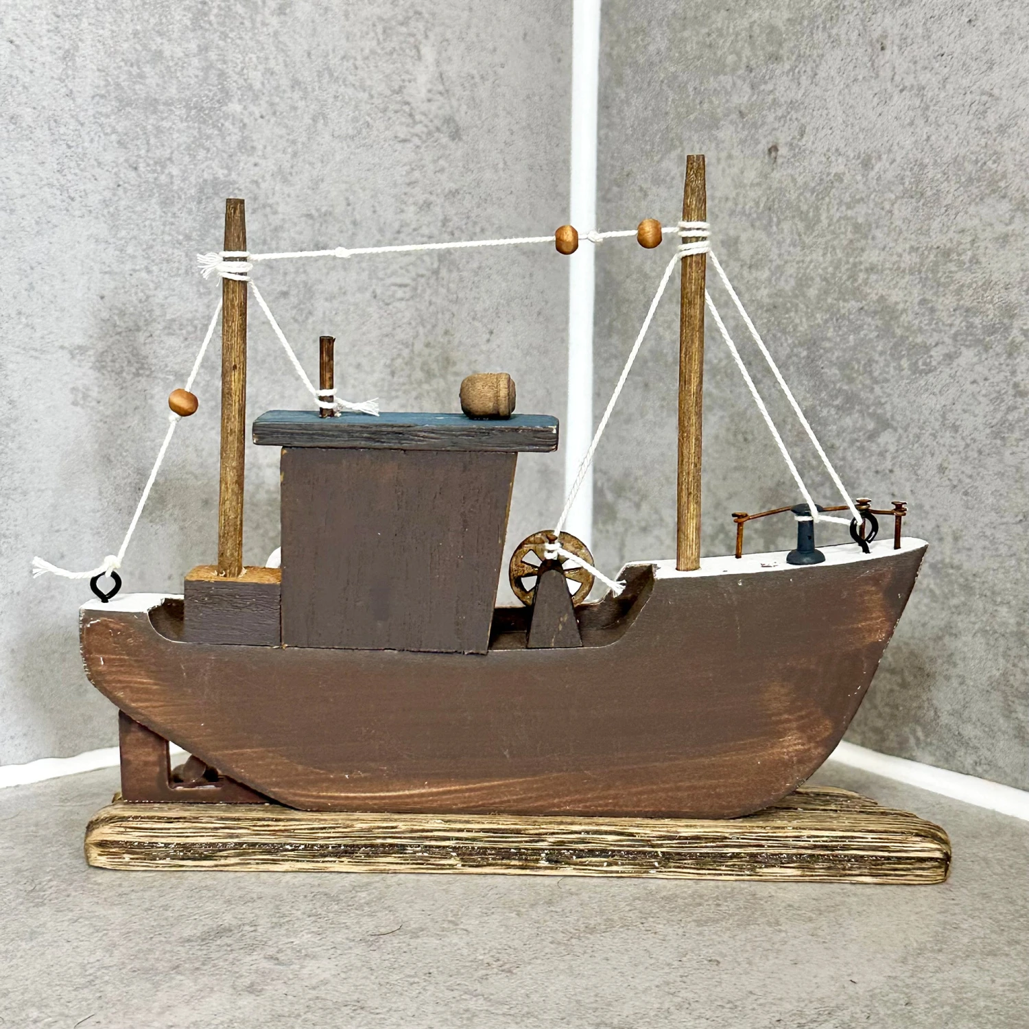 Wooden Trawler Ornament 4 Wooden Trawler Ornament - Image 4