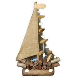 Large Driftwood Boat Sculpture -Home Decoration IMG E7846copy