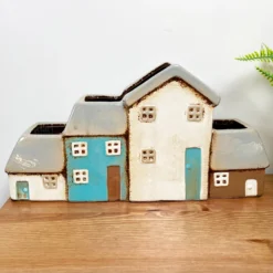 Ceramic Terraced Houses Indoor Plant Pot