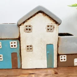 Ceramic Terraced Houses Indoor Plant Pot -Home Decoration IMG E7849 scaled