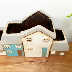 Ceramic Terraced Houses Indoor Plant Pot -Home Decoration IMG E7853 scaled