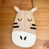 Hanging Zebra Head Plaque