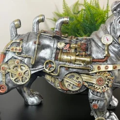 Steampunk English Bulldog Ornament -Home Decoration IMG E7948 scaled