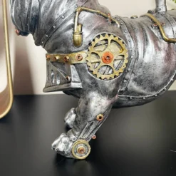 Steampunk English Bulldog Ornament -Home Decoration IMG E7953 scaled