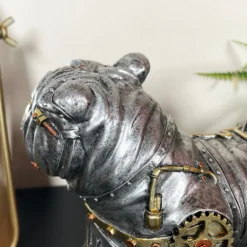 Steampunk English Bulldog Ornament -Home Decoration IMG E7954 scaled