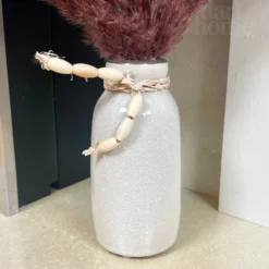 Red Dried Pampas In Ceramic Vase -Home Decoration IMG E8030 editedFL