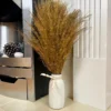 Gold Dried Pampas In Ceramic Vase