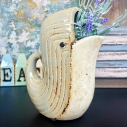 Grey Ceramic Whale Jug -Home Decoration IMG E8142 editedC