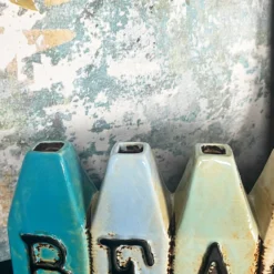 Ceramic Beach Hut Bud Vase -Home Decoration IMG E8159 editedT