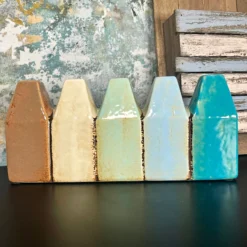 Ceramic Beach Hut Bud Vase -Home Decoration IMG E8160 editedU