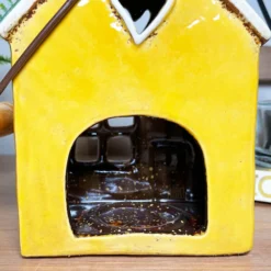 Ceramic Yellow House Hanging Lantern 15 Ceramic Yellow House Hanging Lantern -Home Decoration IMG E8250