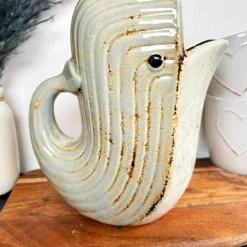 Grey Ceramic Whale Jug -Home Decoration IMG E8257 editedDG