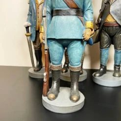 Set Of 4 Military Dog Sculptures -Home Decoration IMG E8315