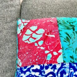 Handmade Indian Patchwork Cushion Cover 40x40cm -Home Decoration IMG E8346 edited75 scaled