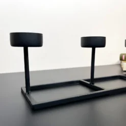 Black Multi Tealight Holder -Home Decoration IMG E8348