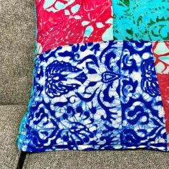 Handmade Indian Patchwork Cushion Cover 40x40cm -Home Decoration IMG E8349 edited78 scaled