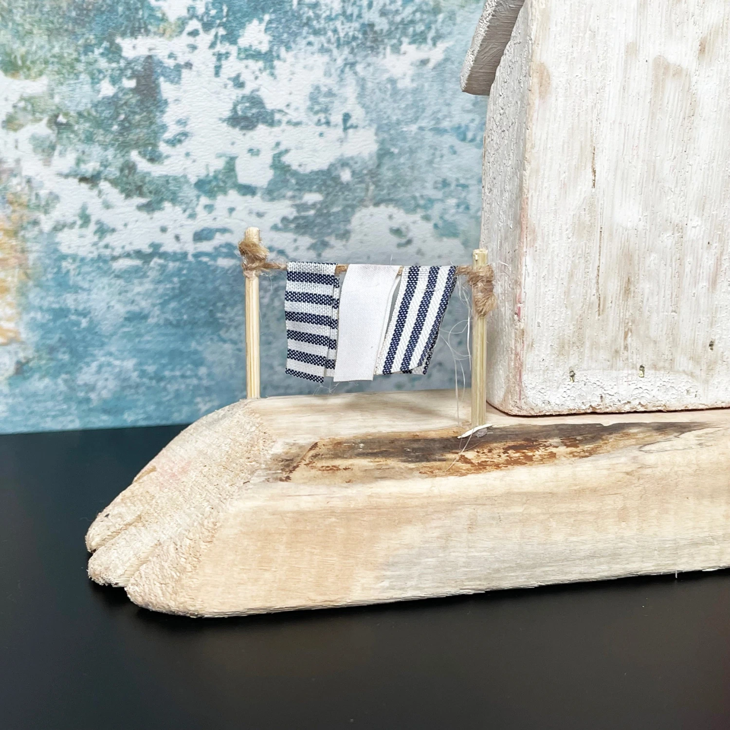 Rustic Wooden Harbour Cottages Ornament 5 Rustic Wooden Harbour Cottages Ornament - Image 5