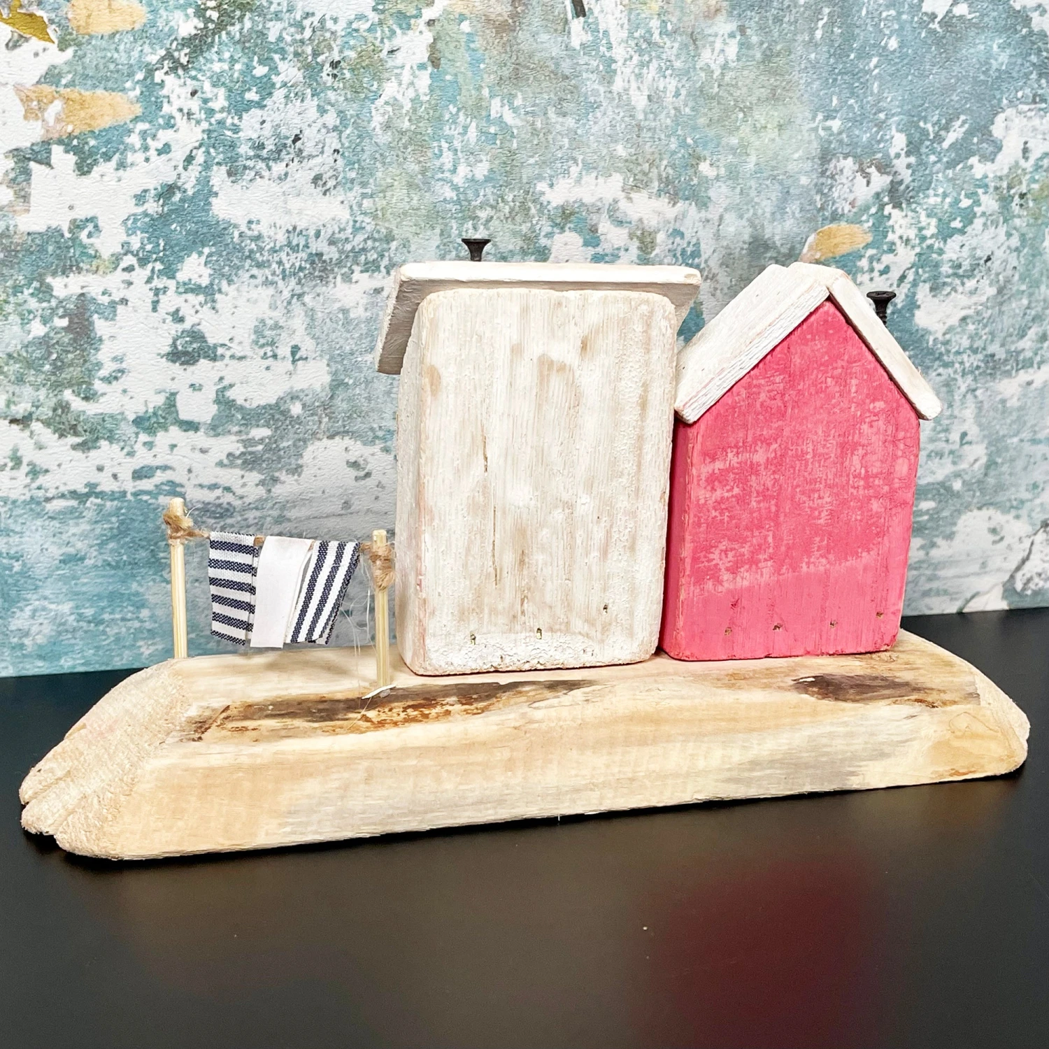 Rustic Wooden Harbour Cottages Ornament 7 Rustic Wooden Harbour Cottages Ornament - Image 7