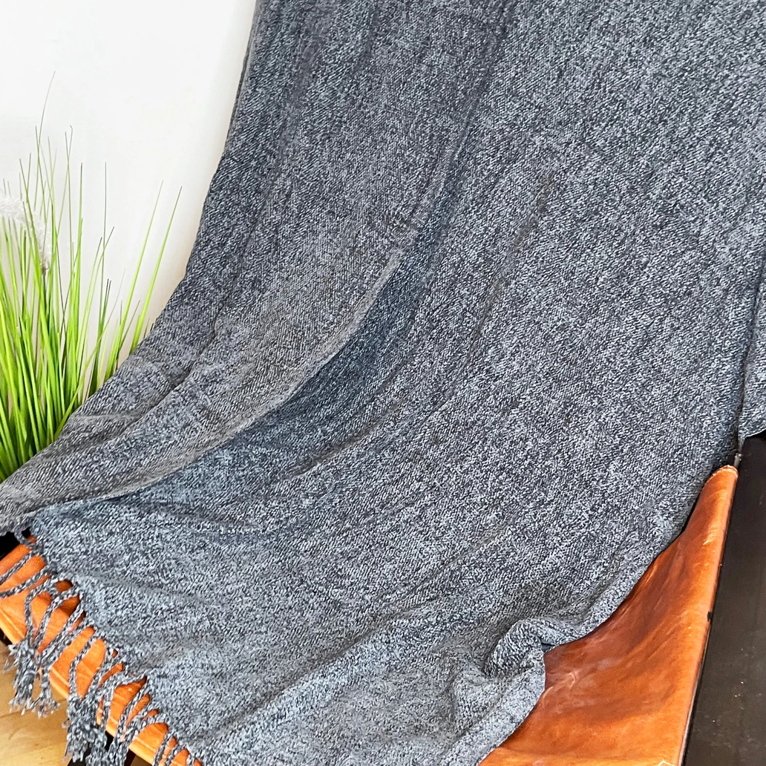 Soft Plaid Navy Throw 127cm X 152cm 2 Soft Plaid Navy Throw 127cm X 152cm - Image 2