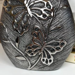 Wide Ceramic Butterfly Vase -Home Decoration IMG E8581 editedQ