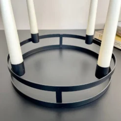 Black Circular Candlestick Holder -Home Decoration IMG E8869