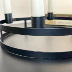 Black Circular Candlestick Holder -Home Decoration IMG E8871