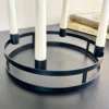 Black Circular Candlestick Holder