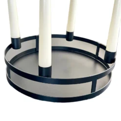 Black Circular Candlestick Holder -Home Decoration IMG E8873copy2