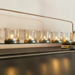 Gold Multi Hurricane Candle Holder Set -Home Decoration IMG E8921