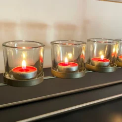 Gold Multi Hurricane Candle Holder Set -Home Decoration IMG E8923