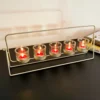 Gold Multi Hurricane Candle Holder Set