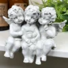 White Cherub Triplets Ornament