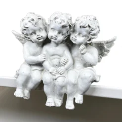 White Cherub Triplets Ornament -Home Decoration IMG E9035 editedNcopy