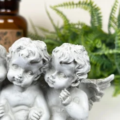 White Cherub Triplets Ornament -Home Decoration IMG E9037 editedP