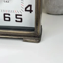 Antique Brass Square Carriage Clock -Home Decoration IMG E9048 editedW